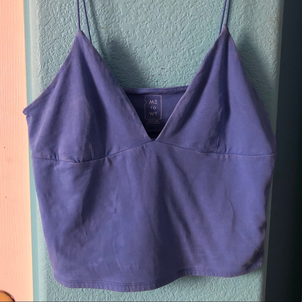 Purple/Blue Deep Neck Tank Top💜💙